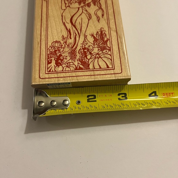 Vintage Never Used! SPIRIT of AUTUMN Stamp Oasis goddess Fairy Faerie Women Icon - Picture 6 of 6